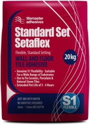 Tilemaster Setaflex S1 standard set Adhesive 20kg - White