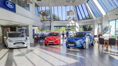 Porcelain Tiles for Right Cars Ford Showroom